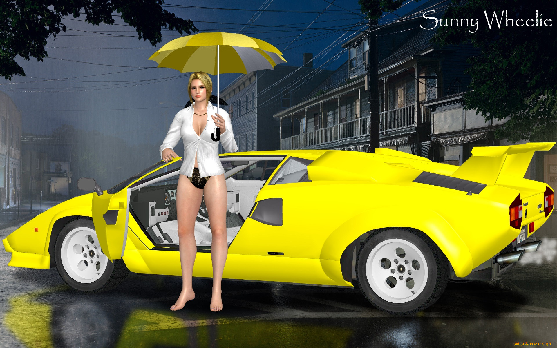 , 3d car&girl, , , 